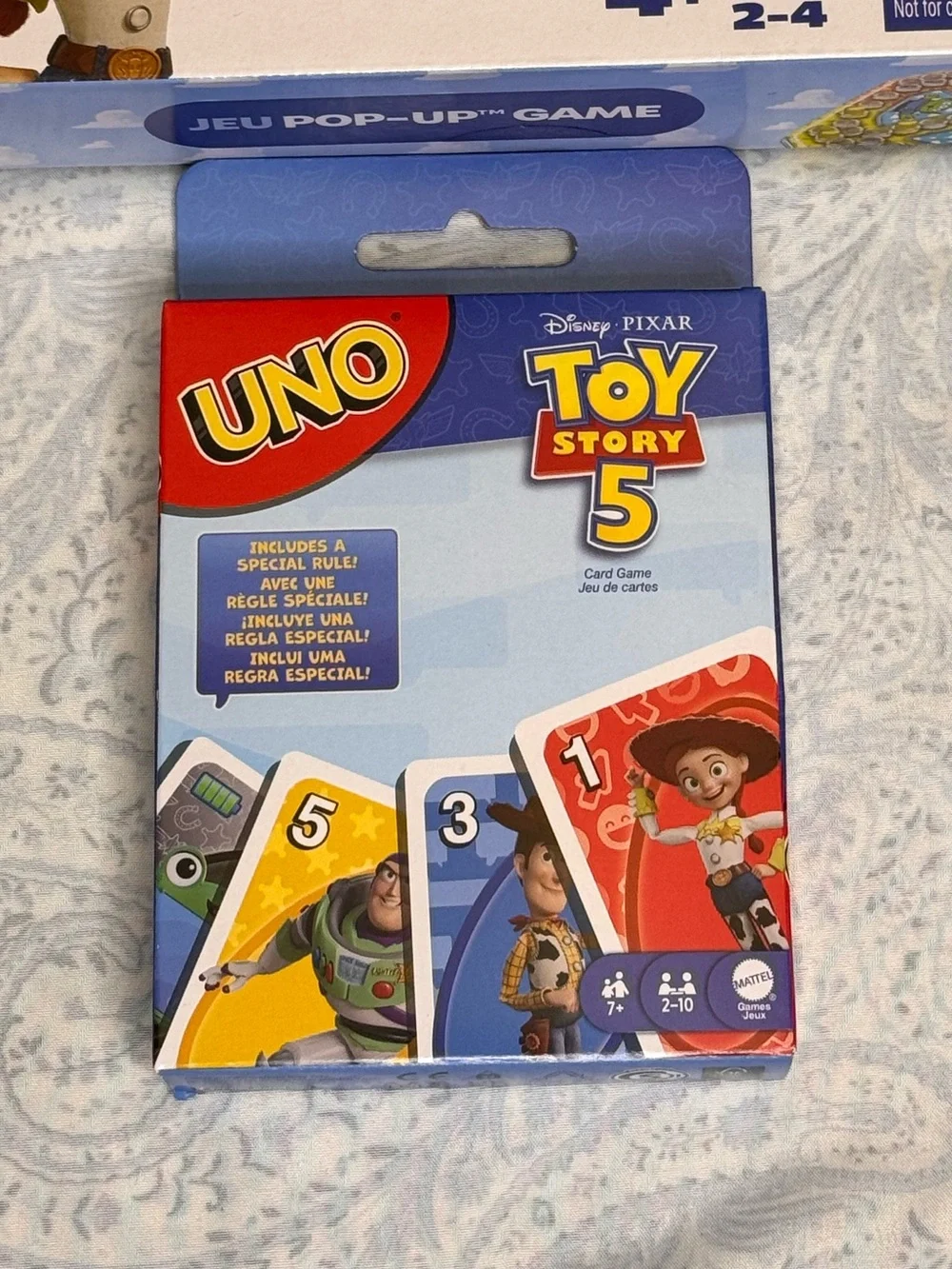 Toy Story 5 Pop-Up Game & UNO Card Game